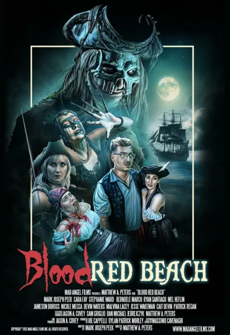 Кроваво-красный пляж